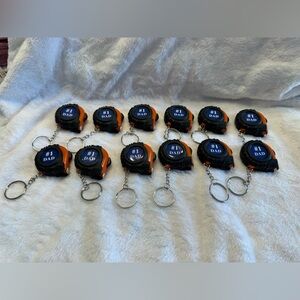 #1 Dad Tape Measure Keychains